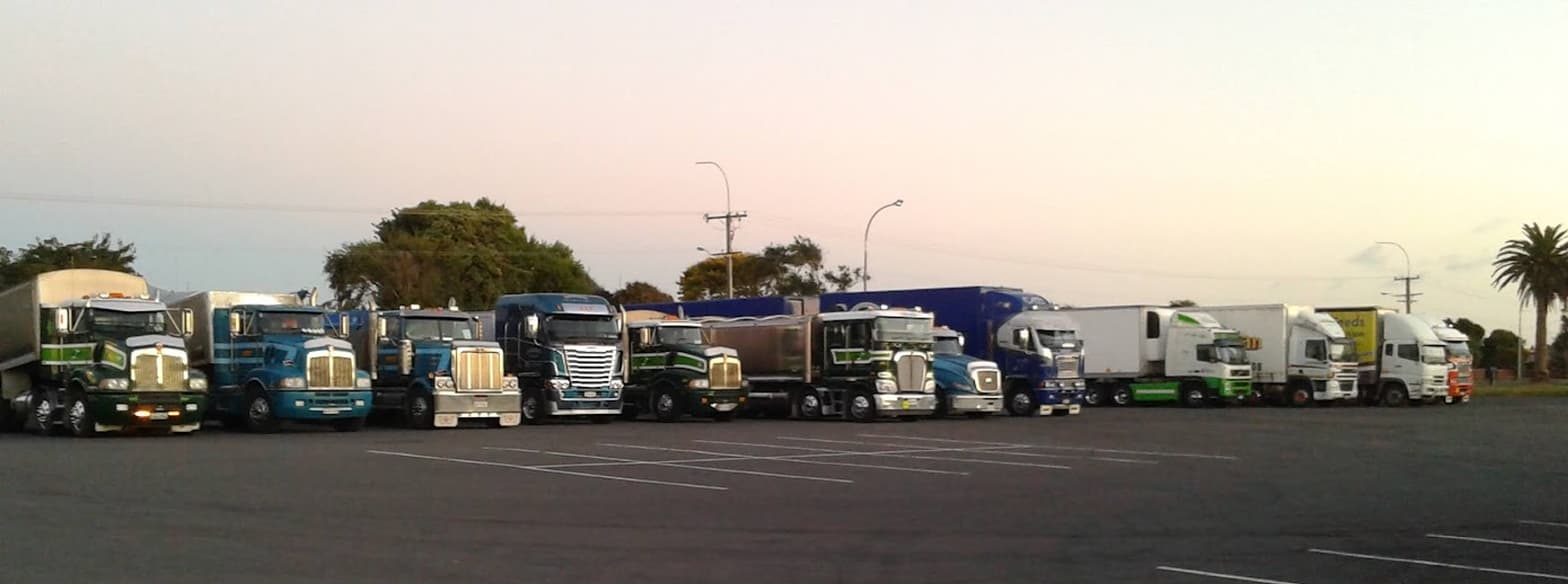 Truck parking at The Furlong Motel Hawera